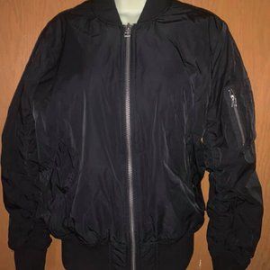 Aritzia Black TNA Bomber Jacket